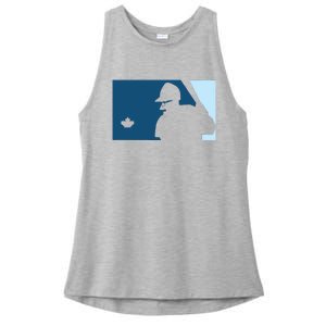 Davis Schneider Blue Jays Baseball Ladies PosiCharge Tri-Blend Wicking Tank