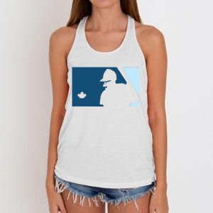 Davis Schneider Blue Jays Baseball Women's Knotted Racerback Tank