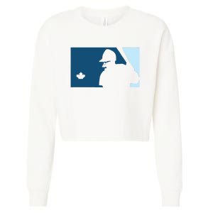 Davis Schneider Blue Jays Baseball Cropped Pullover Crew