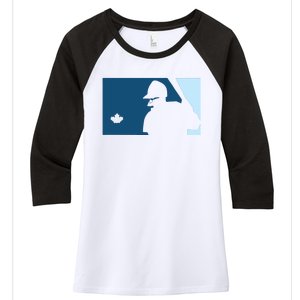 Davis Schneider Blue Jays Baseball Women's Tri-Blend 3/4-Sleeve Raglan Shirt