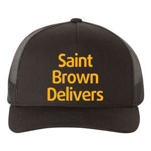 Det Saint Brown Delivers Yupoong Adult 5-Panel Trucker Hat