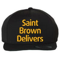 Det Saint Brown Delivers Wool Snapback Cap