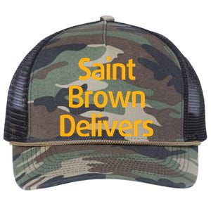 Det Saint Brown Delivers Retro Rope Trucker Hat Cap