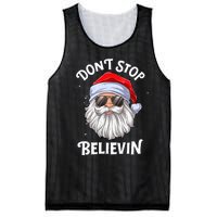 DonT Stop Believin Santa Funny Christmas Teens Gifts Mesh Reversible Basketball Jersey Tank