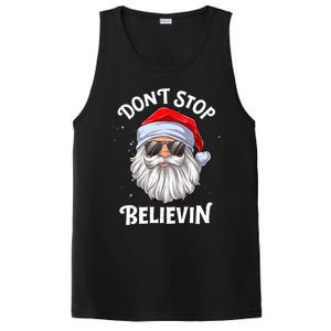 DonT Stop Believin Santa Funny Christmas Teens Gifts PosiCharge Competitor Tank