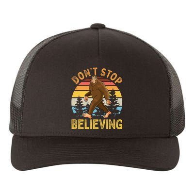 Dont Stop Believing Funny BigFoot Men Women Kids Yupoong Adult 5-Panel Trucker Hat