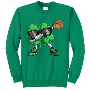 Dabbing Shamrock Baseball, St Patricks Day Sweatshirt