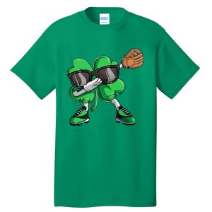 Dabbing Shamrock Baseball, St Patricks Day Tall T-Shirt