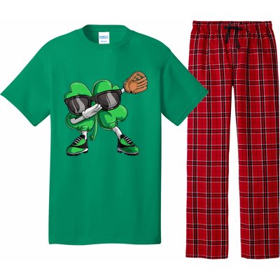 Dabbing Shamrock Baseball, St Patricks Day Pajama Set