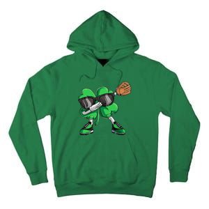 Dabbing Shamrock Baseball, St Patricks Day Tall Hoodie