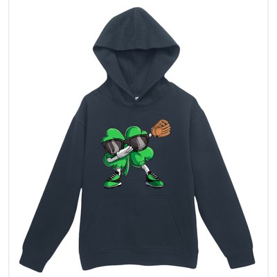 Dabbing Shamrock Baseball, St Patricks Day Urban Pullover Hoodie