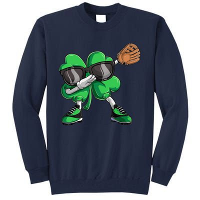 Dabbing Shamrock Baseball, St Patricks Day Tall Sweatshirt