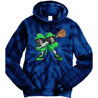 Dabbing Shamrock Baseball, St Patricks Day Tie Dye Hoodie