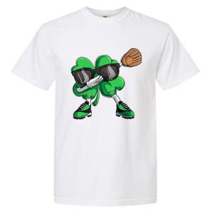 Dabbing Shamrock Baseball, St Patricks Day Garment-Dyed Heavyweight T-Shirt