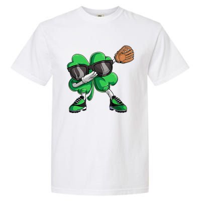 Dabbing Shamrock Baseball, St Patricks Day Garment-Dyed Heavyweight T-Shirt