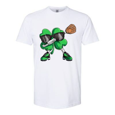 Dabbing Shamrock Baseball, St Patricks Day Softstyle CVC T-Shirt