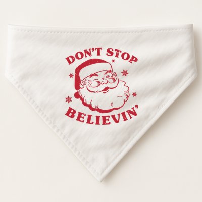 DonT Stop Believing Santa USA-Made Doggie Bandana