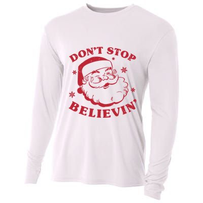 DonT Stop Believing Santa Cooling Performance Long Sleeve Crew