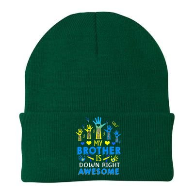 Down Syndrome Brother Sibling Gifts Down Right Awesome Knit Cap Winter Beanie