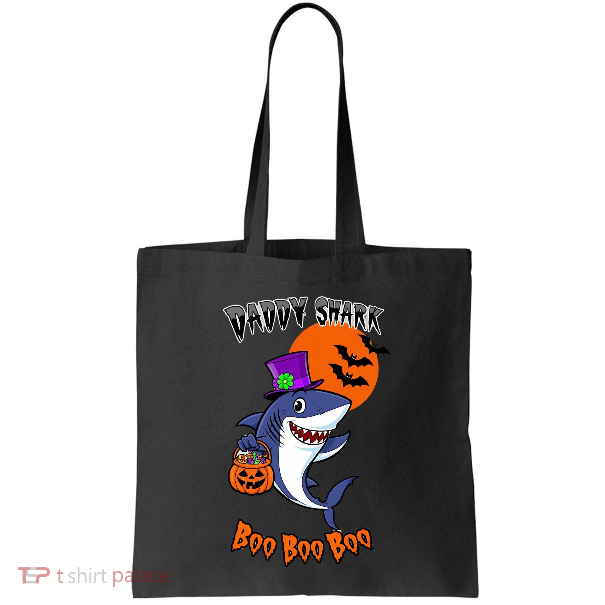 Daddy Shark Boo Boo Boo Funny Family Shark Halloween Bag
