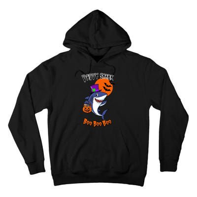 Daddy Shark Boo Boo Boo Funny Family Shark Halloween Tall Hoodie