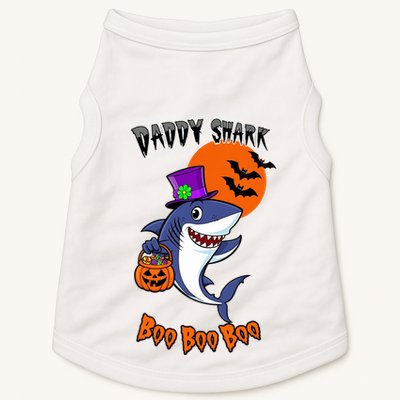 Daddy Shark Boo Boo Boo Funny Family Shark Halloween Doggie Tank