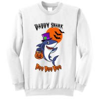 Daddy Shark Boo Boo Boo Funny Family Shark Halloween Sweatshirt
