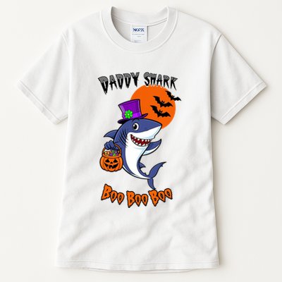 Daddy Shark Boo Boo Boo Funny Family Shark Halloween Tall T-Shirt