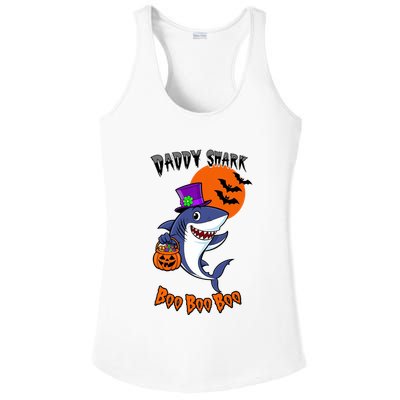Daddy Shark Boo Boo Boo Funny Family Shark Halloween Ladies PosiCharge Competitor Racerback Tank