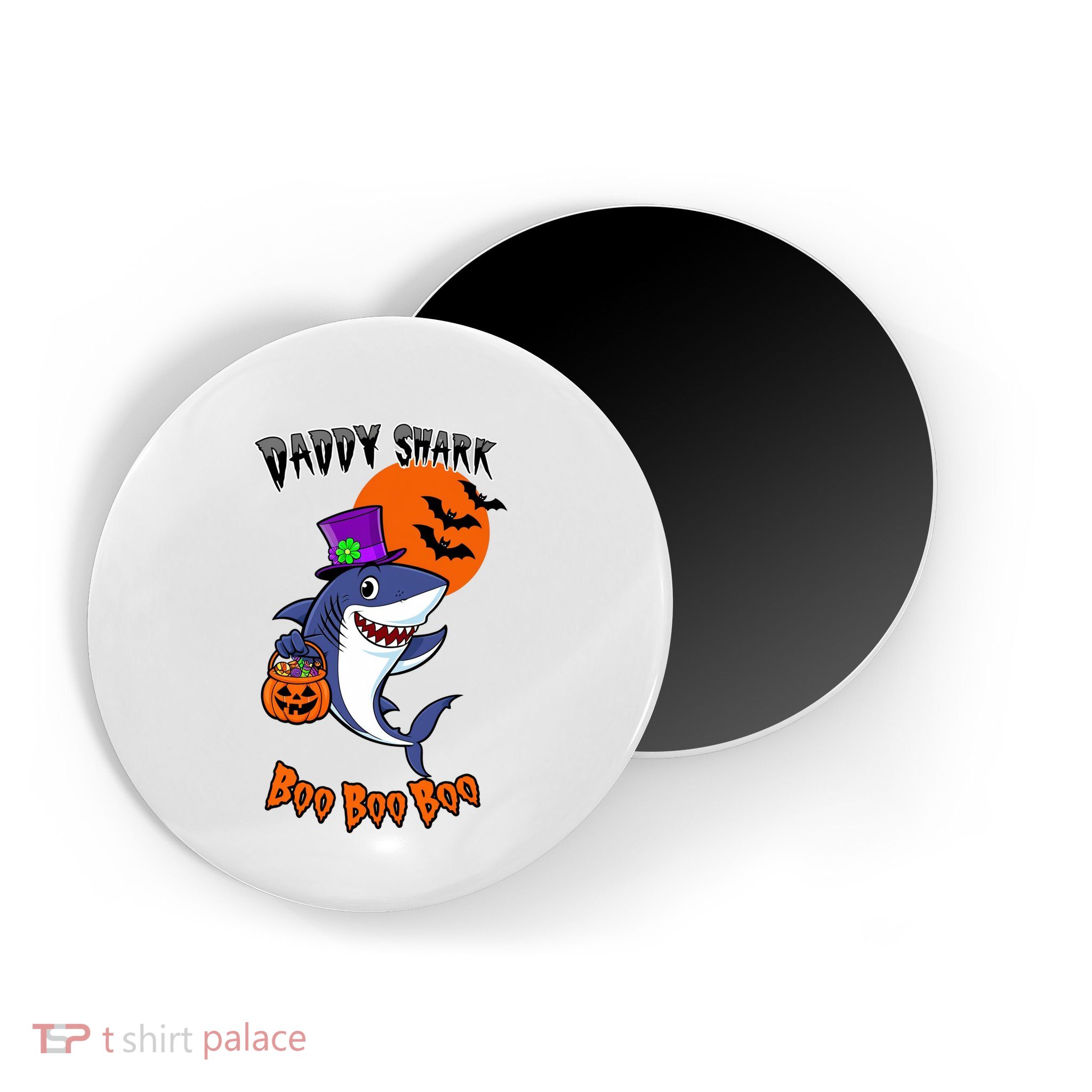 Daddy Shark Boo Boo Boo Funny Family Shark Halloween Magnet