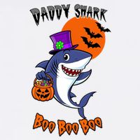 Daddy Shark Boo Boo Boo Funny Family Shark Halloween Cooling Performance Long Sleeve Crew