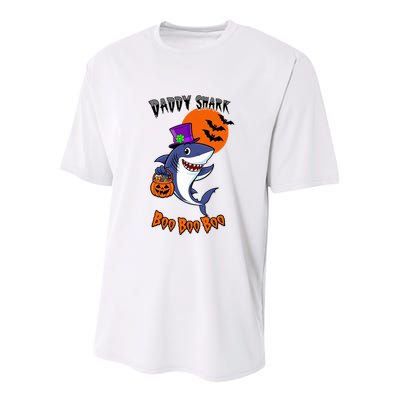 Daddy Shark Boo Boo Boo Funny Family Shark Halloween Youth Performance Sprint T-Shirt