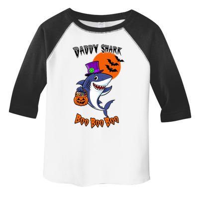 Daddy Shark Boo Boo Boo Funny Family Shark Halloween Toddler Fine Jersey T-Shirt