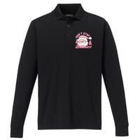 DonT Stop Believin Santa Claus Graphic Performance Long Sleeve Polo