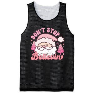 DonT Stop Believin Santa Claus Graphic Mesh Reversible Basketball Jersey Tank