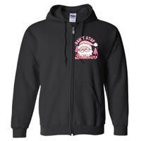 DonT Stop Believin Santa Claus Graphic Full Zip Hoodie