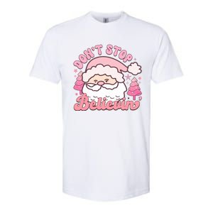 DonT Stop Believin Santa Claus Graphic Softstyle CVC T-Shirt