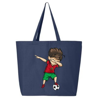 Dabbing Soccer Boy Morocco Jersey Moroccan Football 25L Jumbo Tote