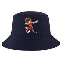 Dabbing Soccer Boy Portugal Jersey Portuguese Dab Gift Cool Comfort Performance Bucket Hat