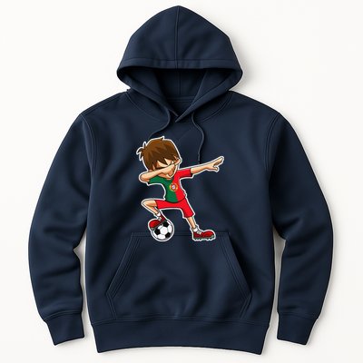 Dabbing Soccer Boy Portugal Jersey Portuguese Dab Gift Hoodie