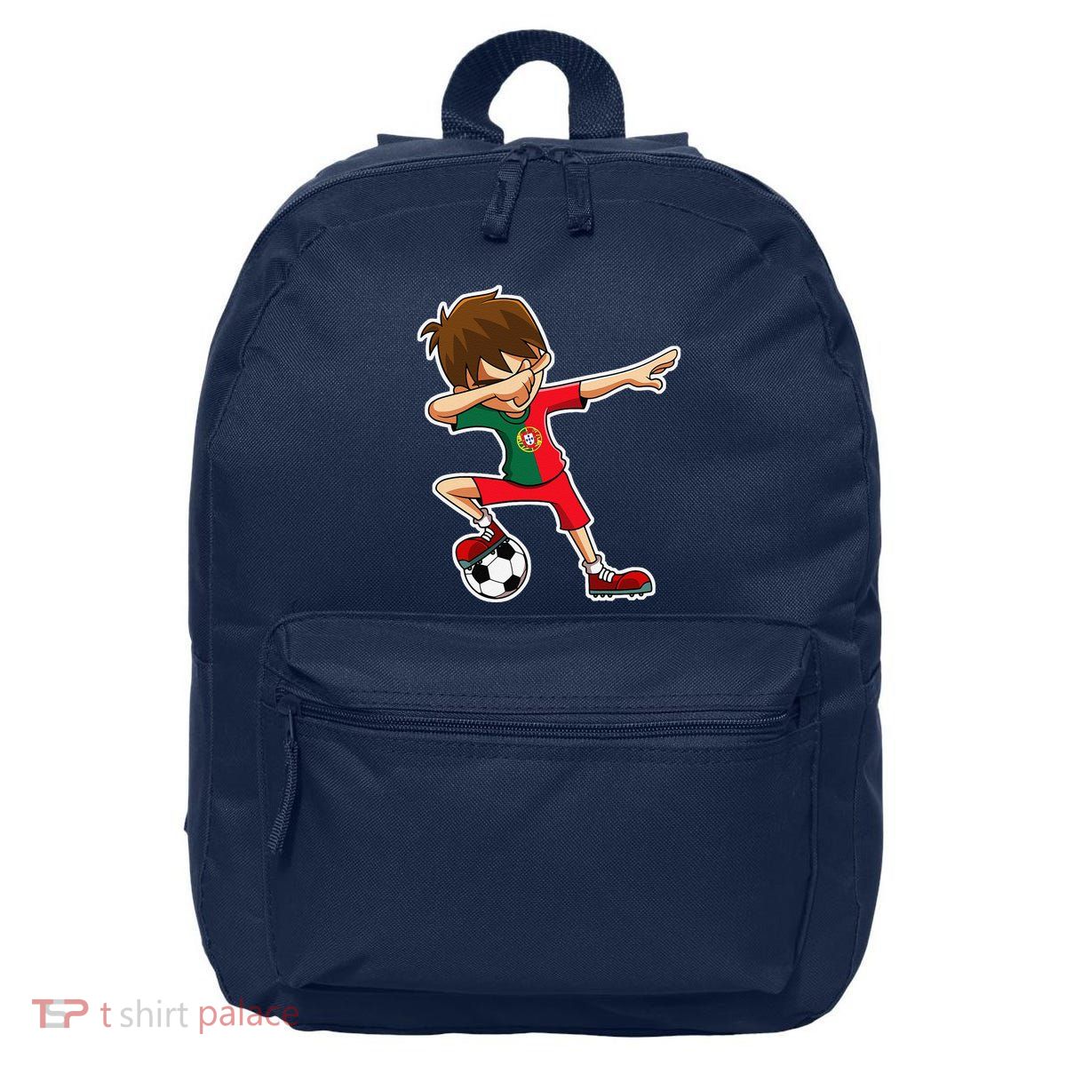 Dabbing Soccer Boy Portugal Jersey Portuguese Dab Gift 16 in Basic Backpack