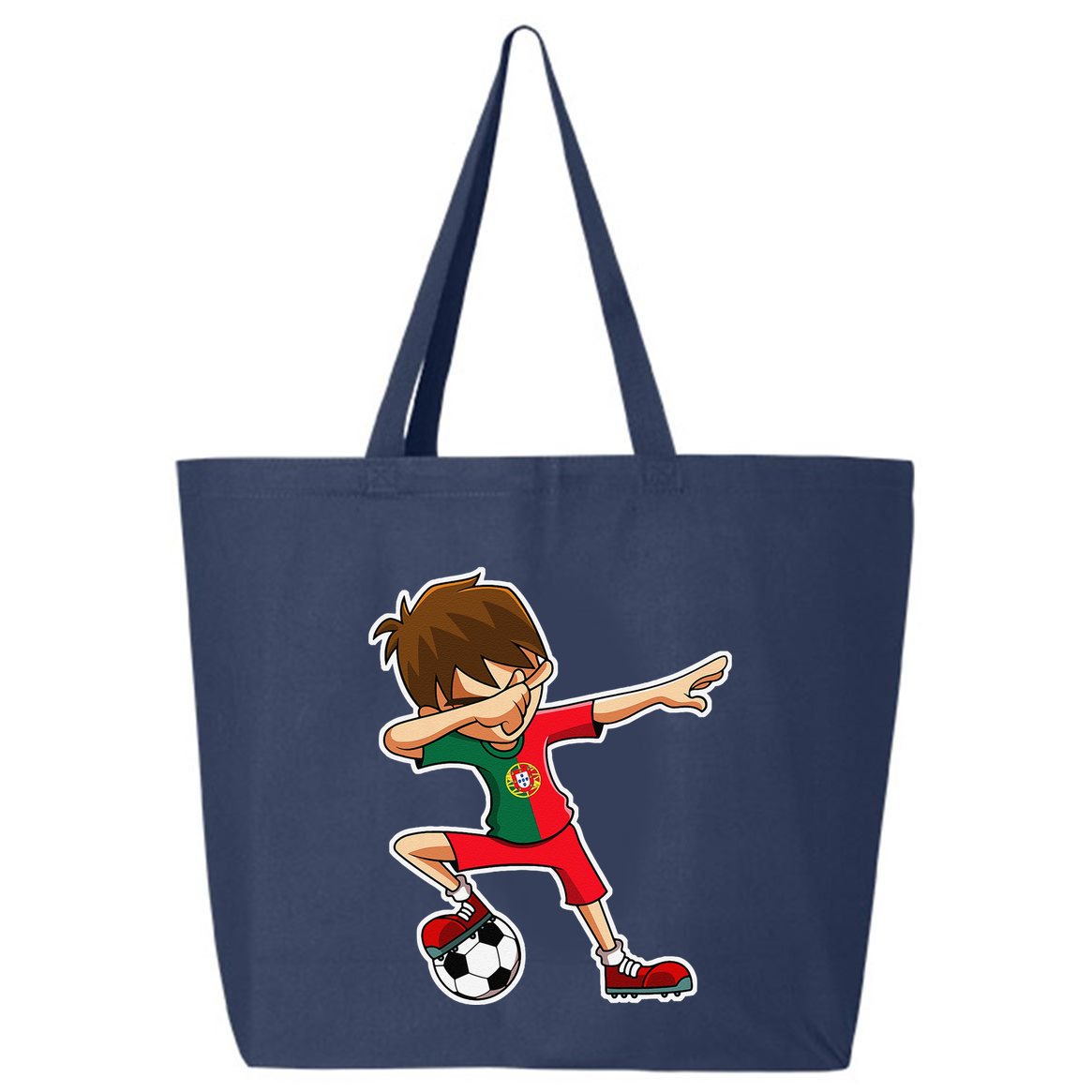 Dabbing Soccer Boy Portugal Jersey Portuguese Dab Gift 25L Jumbo Tote