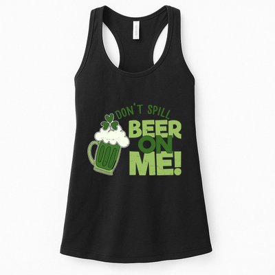 DonT Sill Beer On Me Funny St PatrickS Day Womens Tank Top