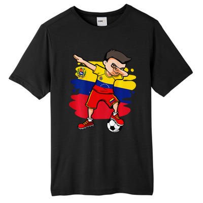 Dabbing Soccer Boy Venezuela Jersey Venezuelan Football Fans Tall Fusion ChromaSoft Performance T-Shirt