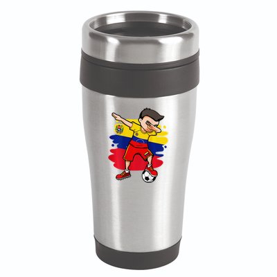 Dabbing Soccer Boy Venezuela Jersey Venezuelan Football Fans 16oz Travel Tumbler