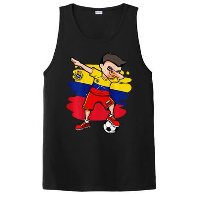 Dabbing Soccer Boy Venezuela Jersey Venezuelan Football Fans PosiCharge Competitor Tank