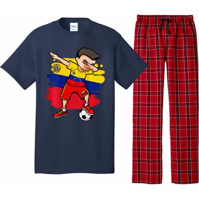 Dabbing Soccer Boy Venezuela Jersey Venezuelan Football Fans Pajama Set