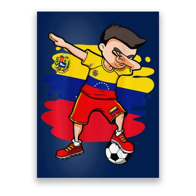 Dabbing Soccer Boy Venezuela Jersey Venezuelan Football Fans Poster