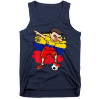 Dabbing Soccer Boy Venezuela Jersey Venezuelan Football Fans Tank Top