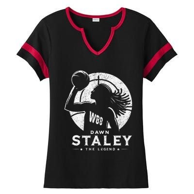 Dawn Staley Basketball Legend Vintage Retro Ladies Halftime Notch Neck Tee